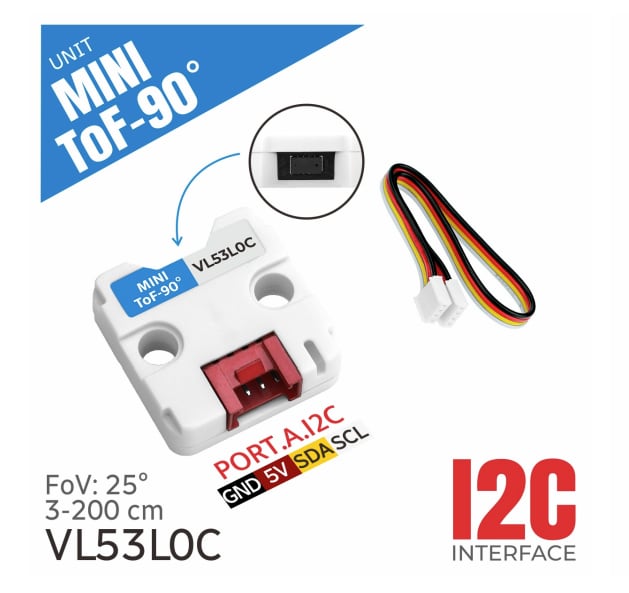 M5Stack Unit Mini ToF-90°